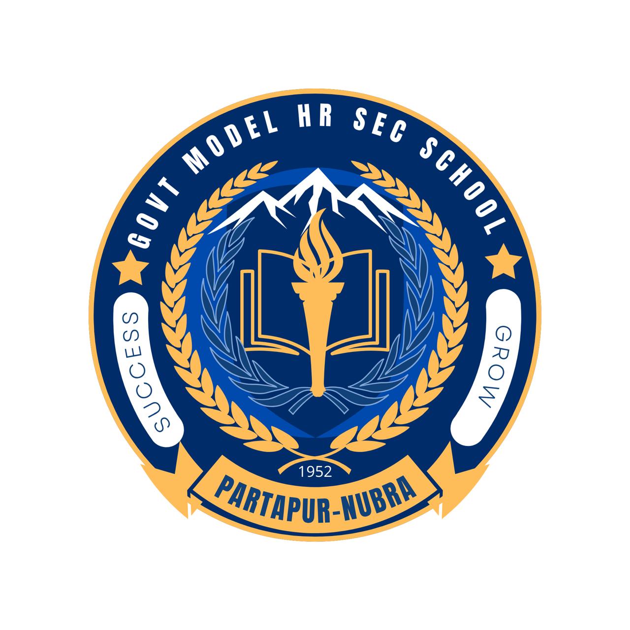 Crest of Govt. Model Higher Secondary School Partapur Nubra